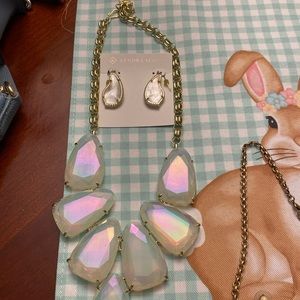 Kendra Scott necklace and earrings. New